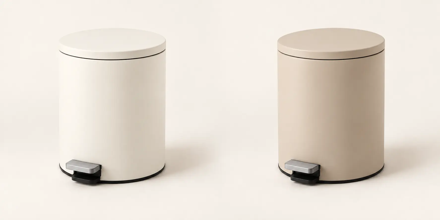 Cove Pedal Bin in Chalk