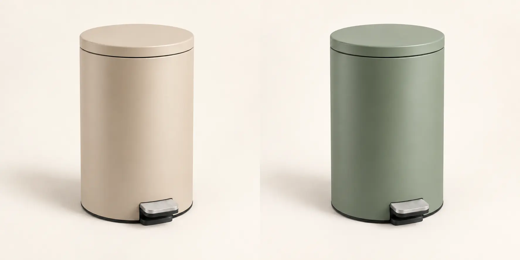 Terra Round Pedal Bin in Sand