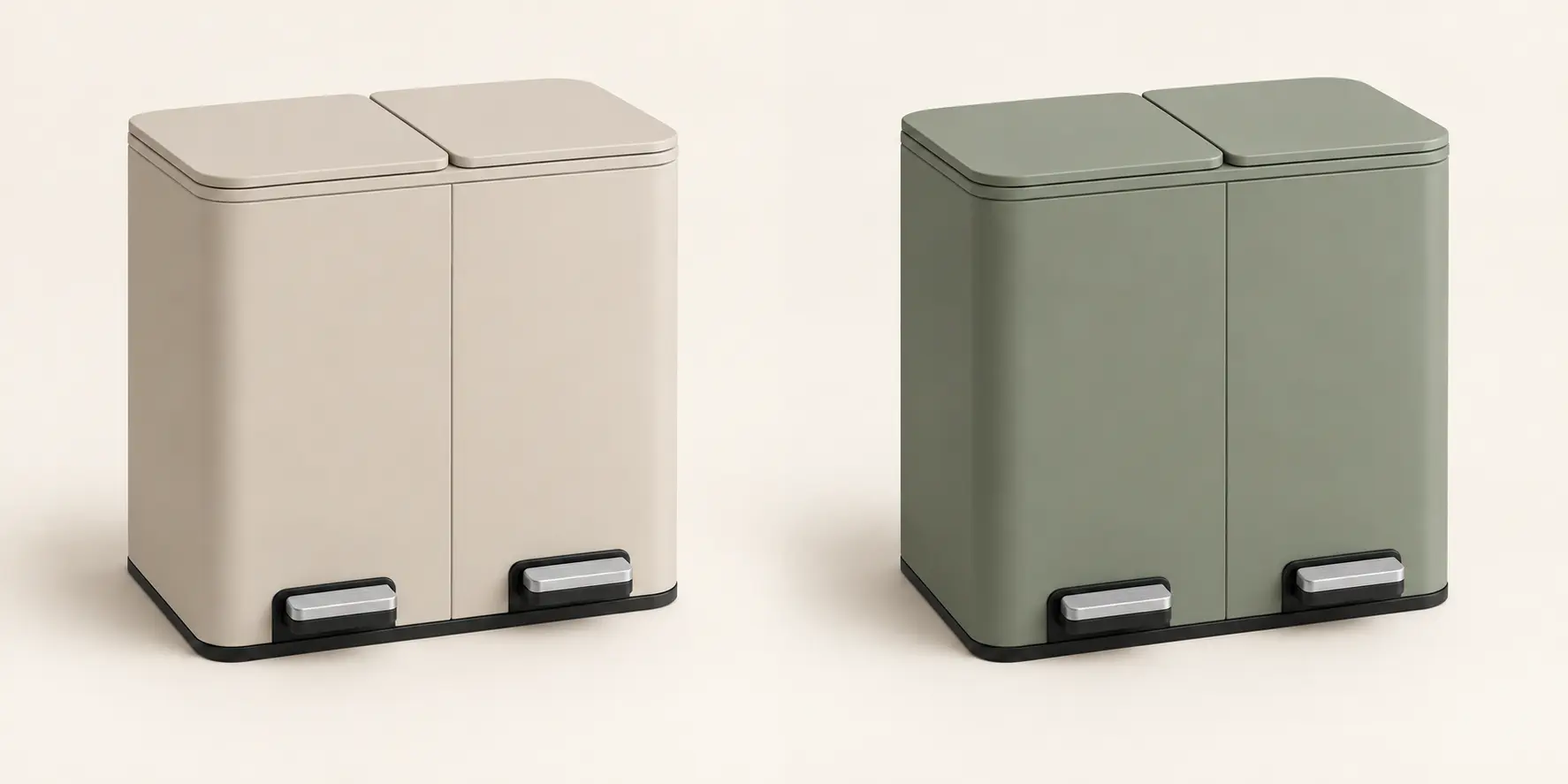 Balance Wide Duo Bin in Sand