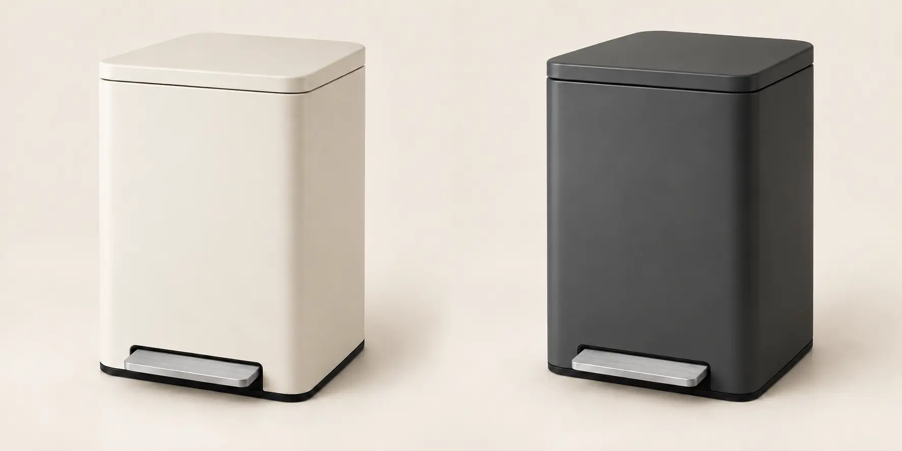 Haven Large Pedal Bin in Chalk